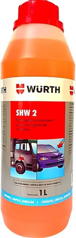 Shampoo Lava Autos Automotivo Com Cera Para Carro Moto Caminhão Concentrado 1l Wurth