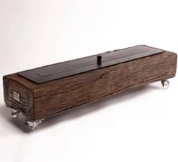 Lareira Ecológica Madeira Portátil (Black 80cm)