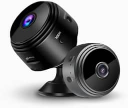 Mini Câmera Wifi, A9, Monitoramento, Segurança, Sensor, Espionagem, USB, Full HD, 1080P, Microfone Integrado, Discreta, Rotação Flexível, Wireless, Original