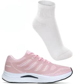 Tenis Feminino Academia Corrida Caminhada Leve Confortavel Vuks com Meia Esportiva