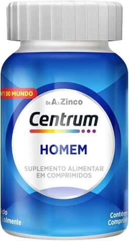 Centrum Homem Multivitaminico Diário com Magnésio, Vitamina D e Vitamina B12, 60 Comprimidos