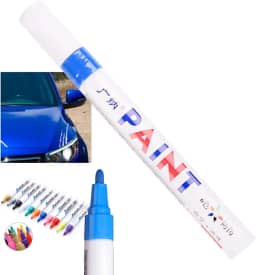 Caneta Reparadora Tira Risco Automóveis Carro Moto Caminhões Pintar e Retocar Pneu Azulejo e Tênis Uso Escolar Marca Texto