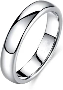 Aliança Prata Banho 925 4mm Namoro