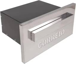 Caixa Correio Embutir Inox 20cm Profundidade Moderna Luxo (Correio)