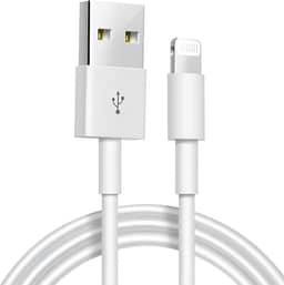 Cabo USB para Lightning Reforçado 1M, Compatível com iPhone 6 7 8 X Xs 11 Se 12 Xr 13 14 Pro Max – Carregamento Turbo e Transferência de Dados