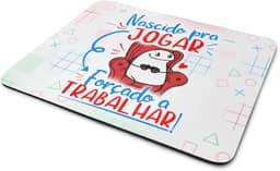 JPS INFO, Mouse Pad Gamer Flork - Nascido pra Jogar v?deo game