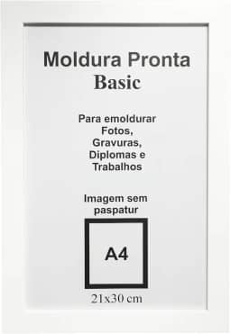 Porta Retrato 21x30 Moldura Madeira com Vidro Branco Quarto Quadro Certificado Fotografia Sala Premium IMPORT&SHOP (1, 21x30)