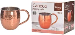 Caneca Moscow Mule Em Cobre Inox 450ml Com Alça Ergonômica - Wincy - IXB14037