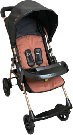 Carrinho de Bebe para Passeio Berço Galzerano Romano Terracota