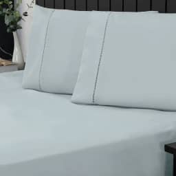 Jogo de Cama Casal Percal 400 Fios Ponto Palito 03 Peças, Antiácaro, Anti-pilling com Toque Macio - Dublin