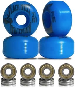 Roda para Skate Black Sheep 51mm Azul Dureza 90a com Rolamentos ABEC-5