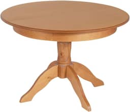 Mesa de Jantar Retrátil/Extensível em Madeira e MDF Redonda Tea Meu Móvel de Madeira - Nozes