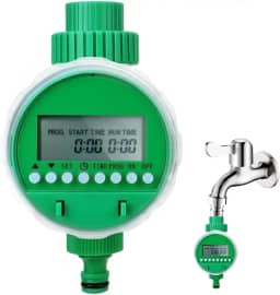 Temporizador Irrigação Digital Programável Automático para Economia de Água em Jardins Domésticos, Estufas e Agricultura com Tela de Cristal Líquido