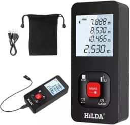 Trena Laser Digital Profissional 50 Metros Medidor de Distância Recarregável USB-C