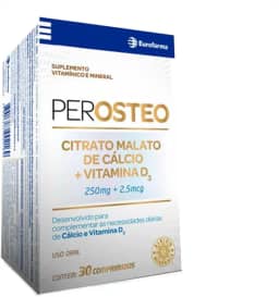 PEROSTEO 30CPR - Citrato Malato de Cálcio + Vitamina D