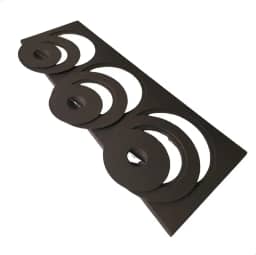 Chapa para fogão a lenha de ferro fundido com reduções e tampas