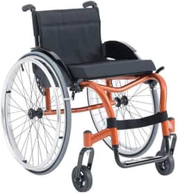 Cadeira de Rodas Monobloco Ativa modelo Star Lite - Ortobras-44x45x45cm-Vermelho