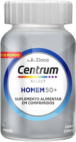 Centrum Homem 50 Mais Multivitaminico, com Vitamina D, Vitamina B12, Calcio e Magnesio, 60 Comprimidos