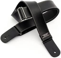 Correias P/INSTR.CORDAS C/PONTEIRAS COURO DUPLO- LINHA SUPREME (Preto Liso)