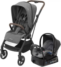 Travel System Maxi-Cosi, Leona² Trio, 0 a 15kg, Select Grey