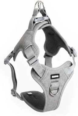 Coleira Peitoral Antipuxão para Cachorro MADOG Comfort (P, Cinza)