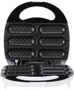 Máquina Elétrica De Salsicha Crepeira Antiaderente De Cachorro Quente e Crocante Doces e Salgado Suíços Voltagem 220v