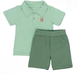 Conjunto Infantil Polo e Bermuda Loja Era Uma Vez – Roupas Confortáveis e Estilosas para Meninos de 1 a 3 Anos