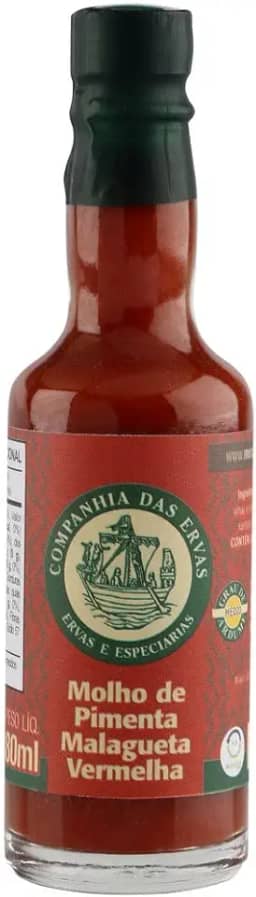 Molho de Pimenta Malagueta Vermelha Companhia das Ervas