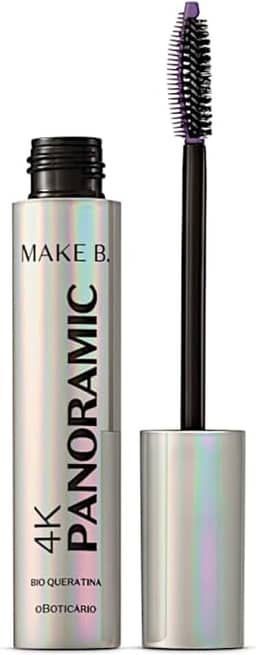 Máscara de Cílios Make B 4K Panoramic O Boticário Cilios Grossos preenchidos Encorpados