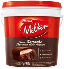CREME GANACHE CHOCOLATE MEIO AMARGO HARALD C/ 4 KG