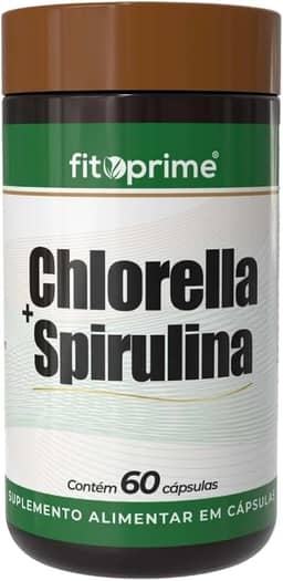 Chlorella + Spirulina 60 Cápsulas Fitoprime