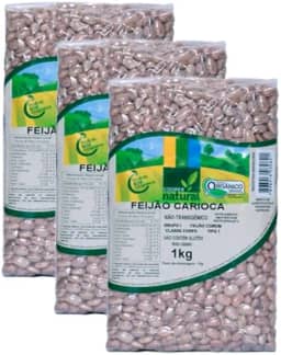 Kit 3X: Feijão Carioca Orgânico Coopernatural 1kg