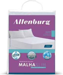Protetor de Colchão Malha Slim Queen Altenburg Branco Queen Tecido