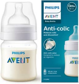Mamadeira Anti-Colic 0m+ Philips Avent SCY100/01 Transparente 125ml