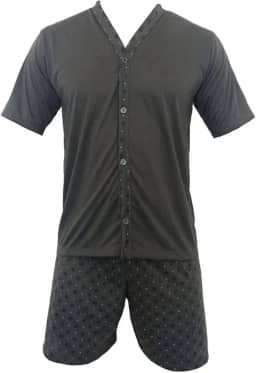 Pijama Homem Com Botões Conjunto Roupa De Dormir