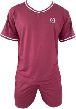 Pijama Homem Conjunto Meia Manga e Short Roupa De Dormir