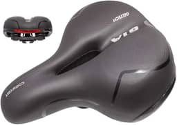 Banco Selim de Bicicleta Gel Confortável Macio 2 Molas Vazado