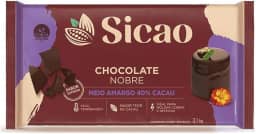 Chocolate Meio Amargo Sicao Nobre em Barra 2.1Kg