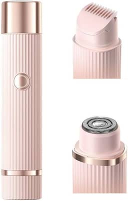 Aparelho Depilador Elétrico Feminino Portátil, Hipoalergênico, Seguro para Todo o Corpo, Pele Suave sem Irritaç (Rosa)