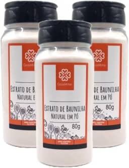Kit 3X: Extrato de Baunilha em Pó Natural Good4me 80g