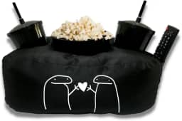 Almofada Porta Pipoca Casal Presente Namorados Cor:Preto