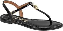 Sandália Rasteira Feminina Vizzano – Verniz, Tiras Finas, Leve, Elegante e Confortável