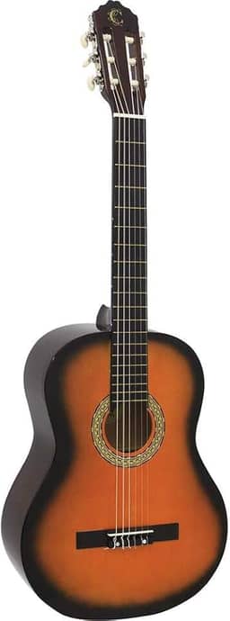 Violão Clássico de Nylon para Destros Verniz Brilhante Com Tensor TCG 200 Sunburst Cordoba