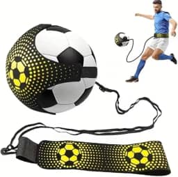 CHUTE DE FUTEBOL - CINTO PARA TREINO DE FUTEBOL - CINTO PARA EMBAIXADINHAS - TREINADOR DE FUTEBOL AJUSTÁVEL - ELÁSTICO PARA TREINAR FUTEBOL - VÔLEI