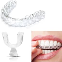 Clear Placa de Bruxismo Termo Moldável em Silicone Transparente para Adulto