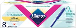 Libresse Pure Sensitive, Absovente interno Médio com Aplicador longo, 8 unidades