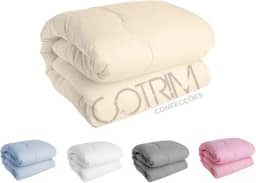 Edredom QUEEN Algodao 200 FIOS Avulso Dupla face (PALHA, QUEEN (ALGODÃO))