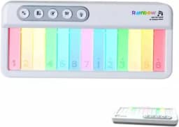 Teclado Musical Infantil Eletrônico com Sons Luzes Coloridas Portátil Educativo e Multifuncional Piano, Xilofone, Saxofone, Violão, Bateria de Jazz