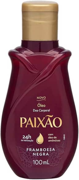 Paixão Óleo Corporal Framboesa Negra Com Ação Desodorante Tamanho: 100 Ml (Pacote De 1)