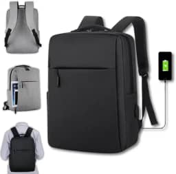 Mochila Executiva Notebook Slim Faculdade Trabalho Viagem Passeio Reforçada com Porta USB 15,6'' | Marca Izal®